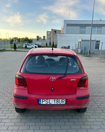 Toyota Yaris cena 2300 przebieg: 406000, rok produkcji 2004 z Gniewkowo małe 37